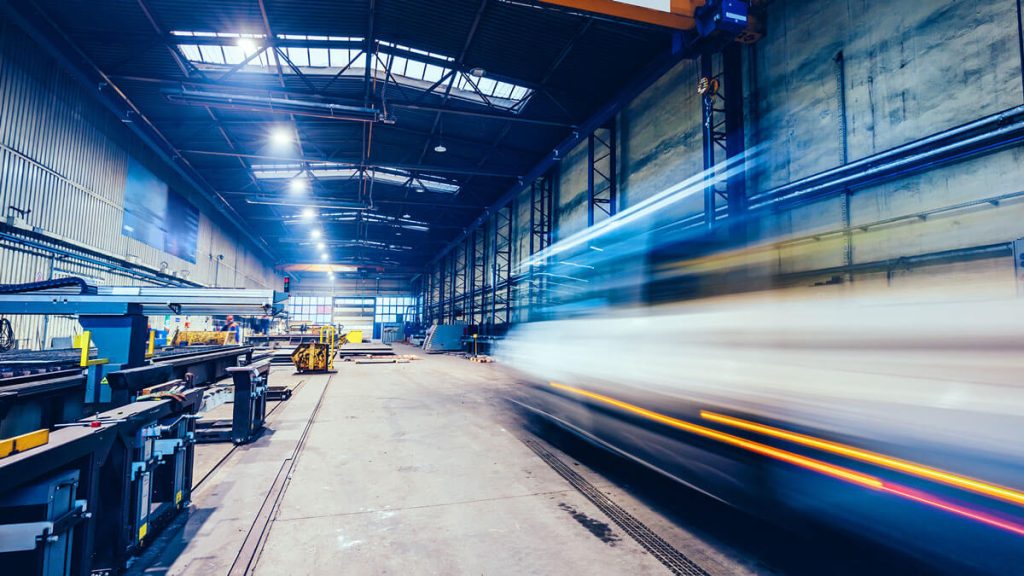 The mechanical performs welds metal